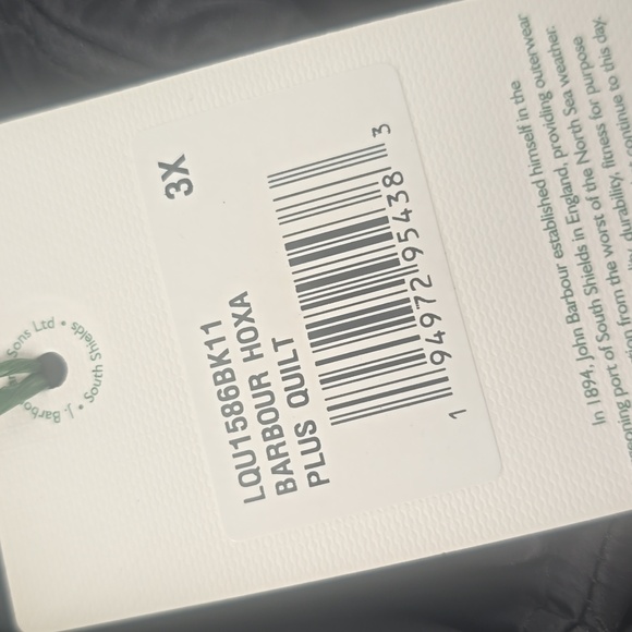 Barbour Hoxa Plus Quilted  Women's Black Puffer Jacket - Picture 4 of 12